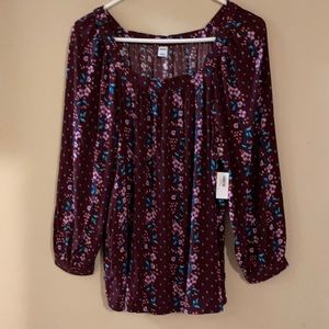 Old Navy floral blouse